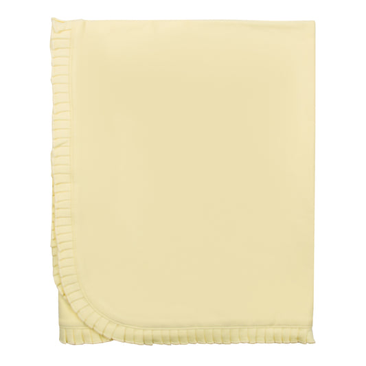 Manta Pleads Amarela em  Algodão Premium Peruano