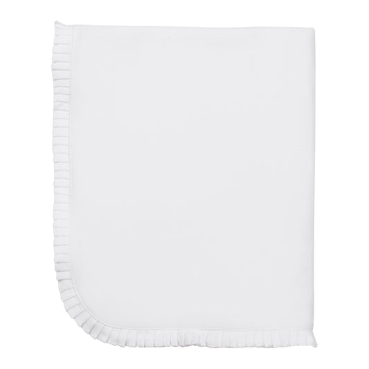 Manta Pleads Branca (Ponto Inglês) em Algodão Pima Peruano