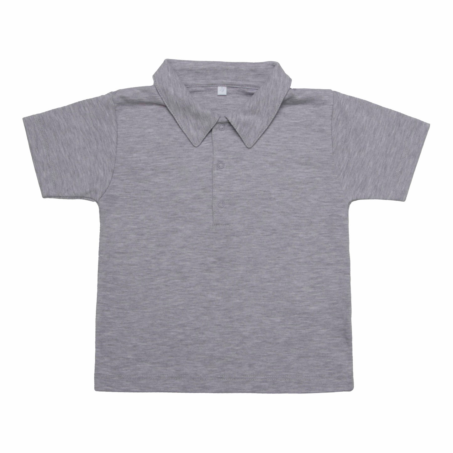 Camisa Polo Cinza em Algodão Pima Peruano