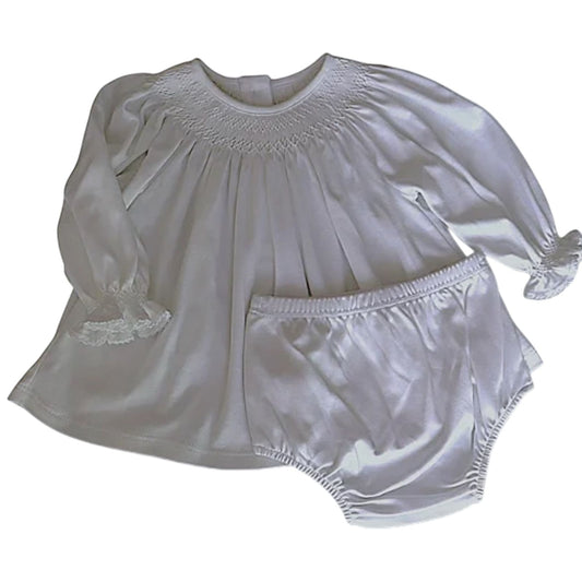 Vestido Bata Branca em Algodáo Pima Peruano