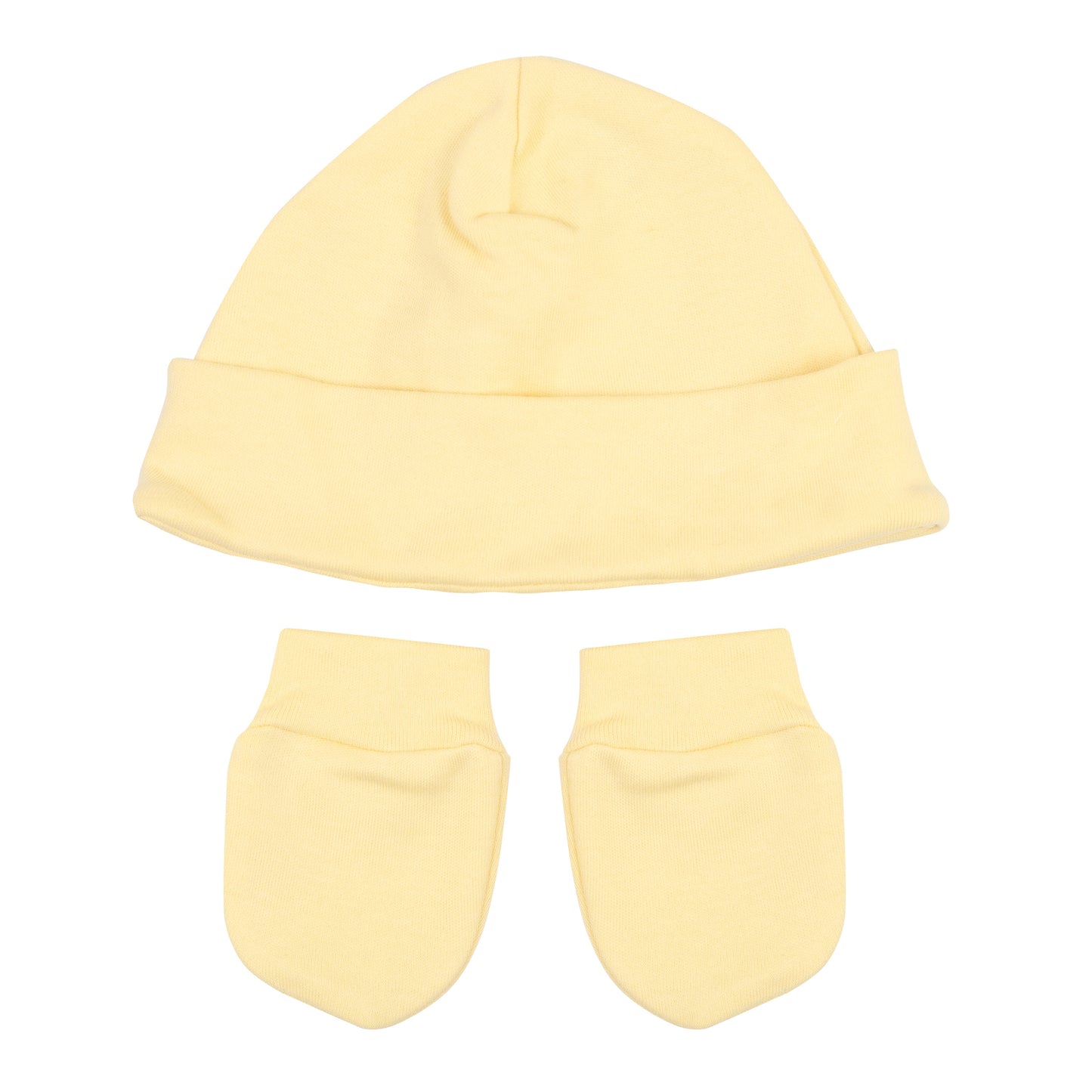 Conjunto Gorro e Luva em Algodão Egípcio