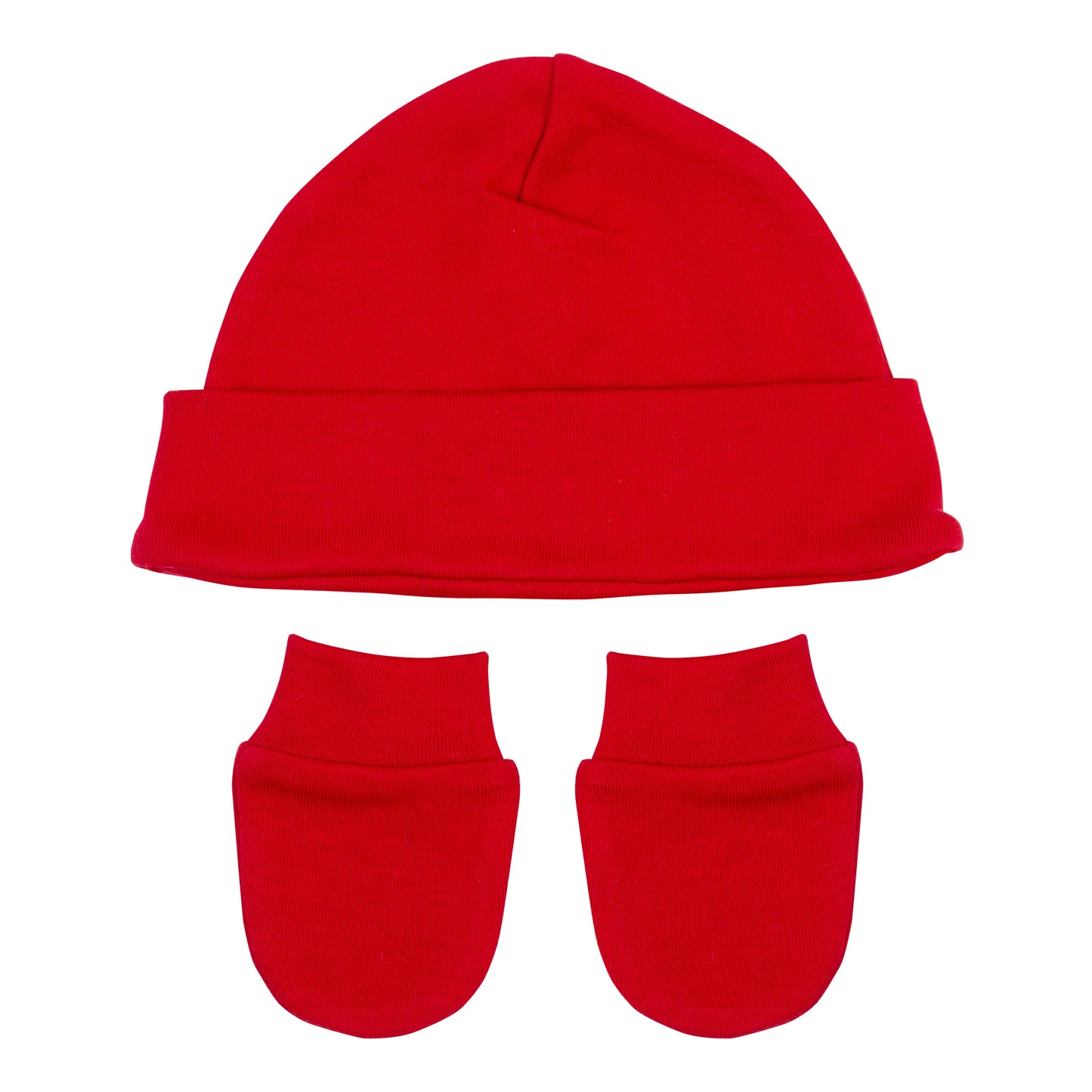 Conjunto Gorro e Luva em Algodão Egípcio