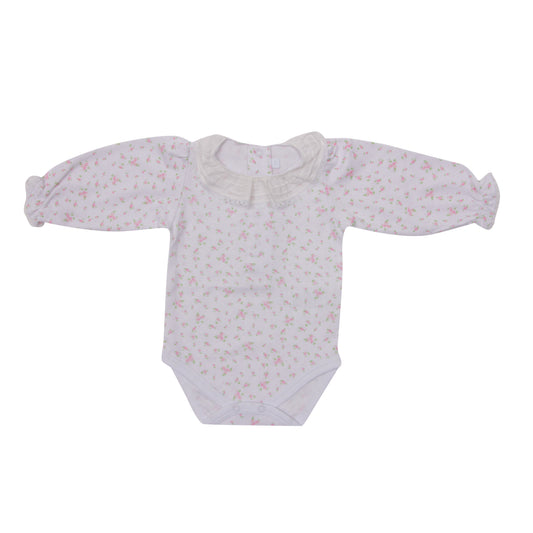 Body Liv Flowers em  Algodão Pima Peruano