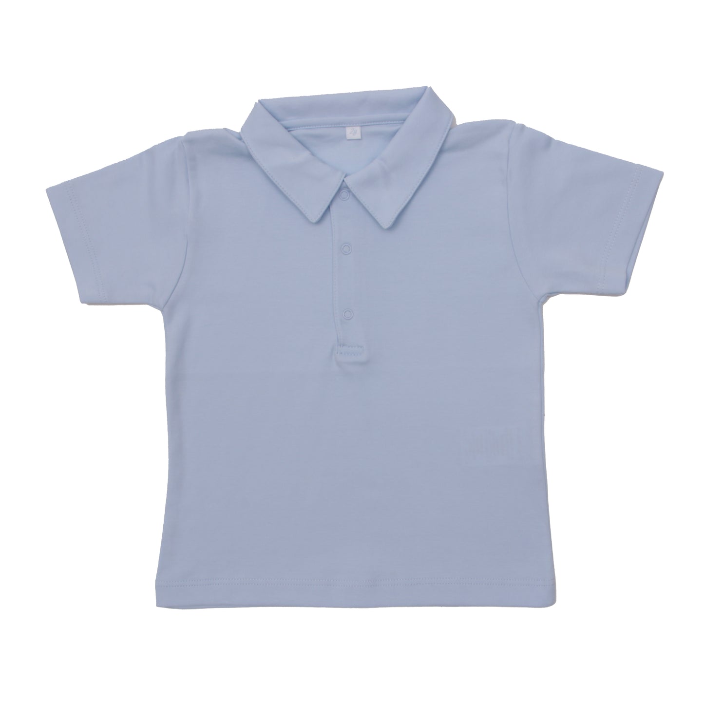 Camisa Polo Azul Claro em Algodão Pima Peruano