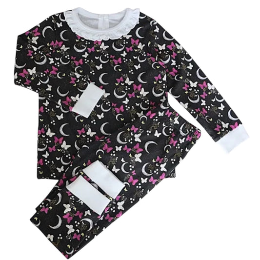 Pijama Longo Estampa Lua dark em Algodão Pima Peruano