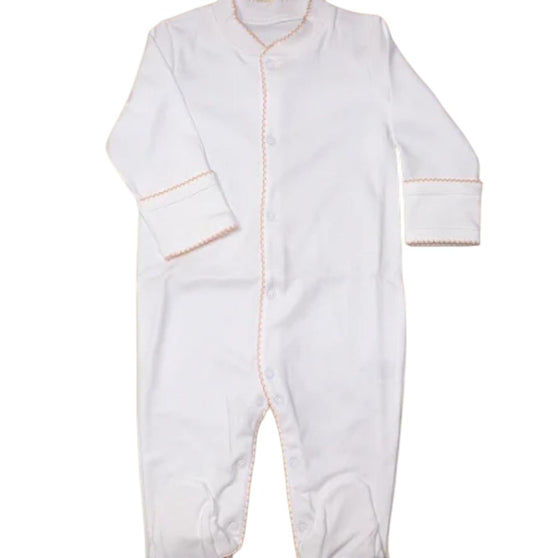 Macacão Longo Branco Picueta Salmão