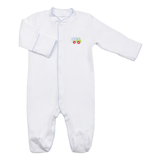 Macacão Longo Caminhãozinho em Algodão Pima Peruano