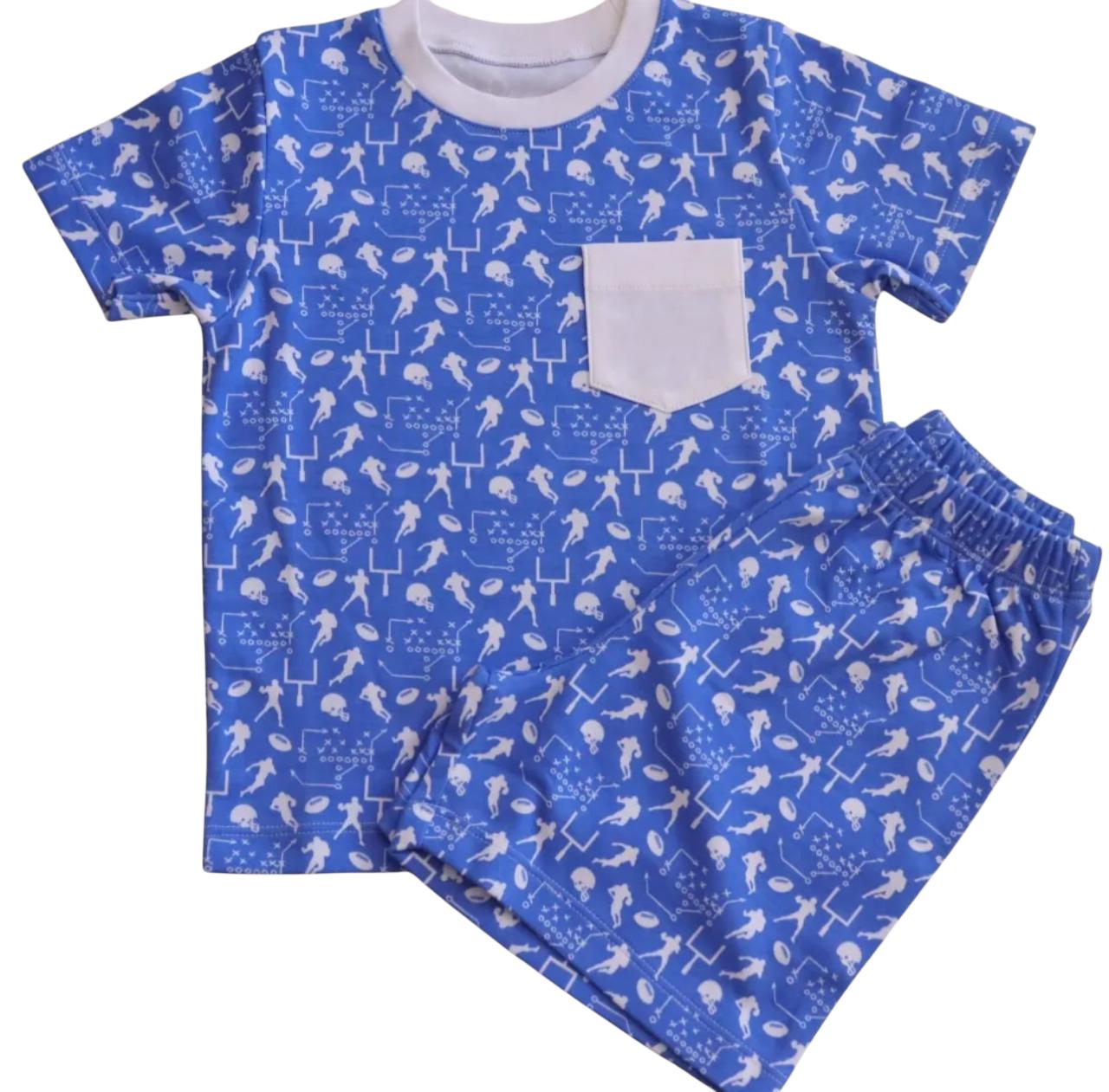 Pijama Curto Estampa Esportes