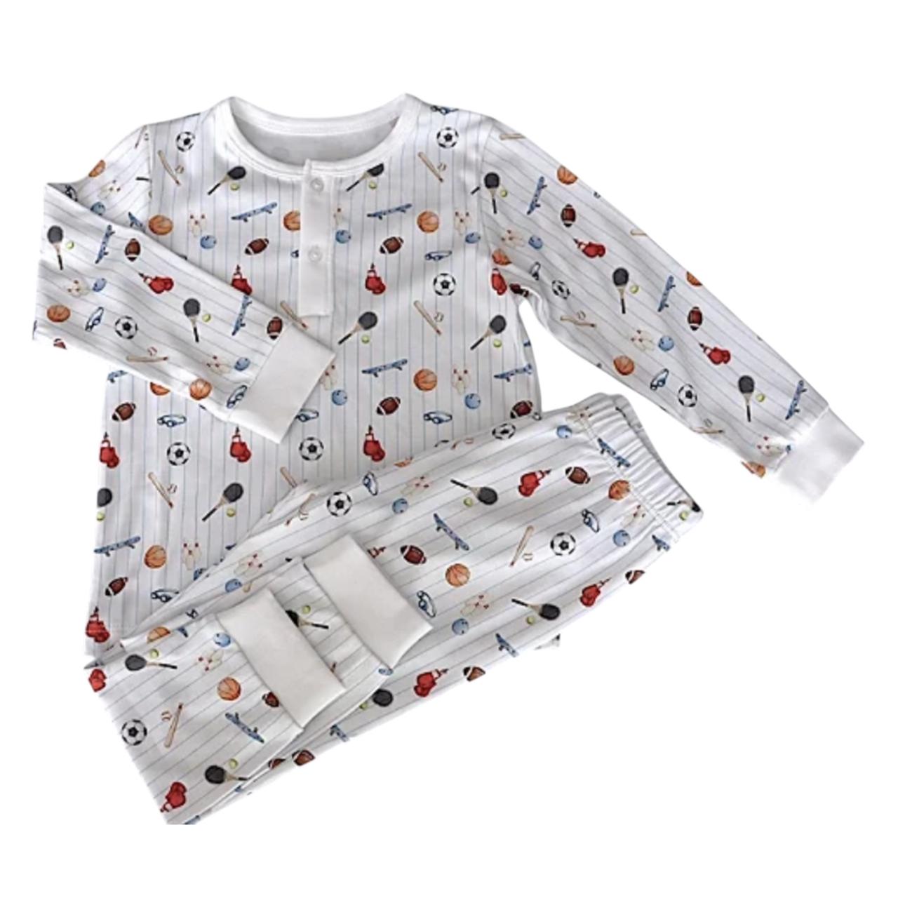Pijama Longo Esportes em Algodão Pima Peruano