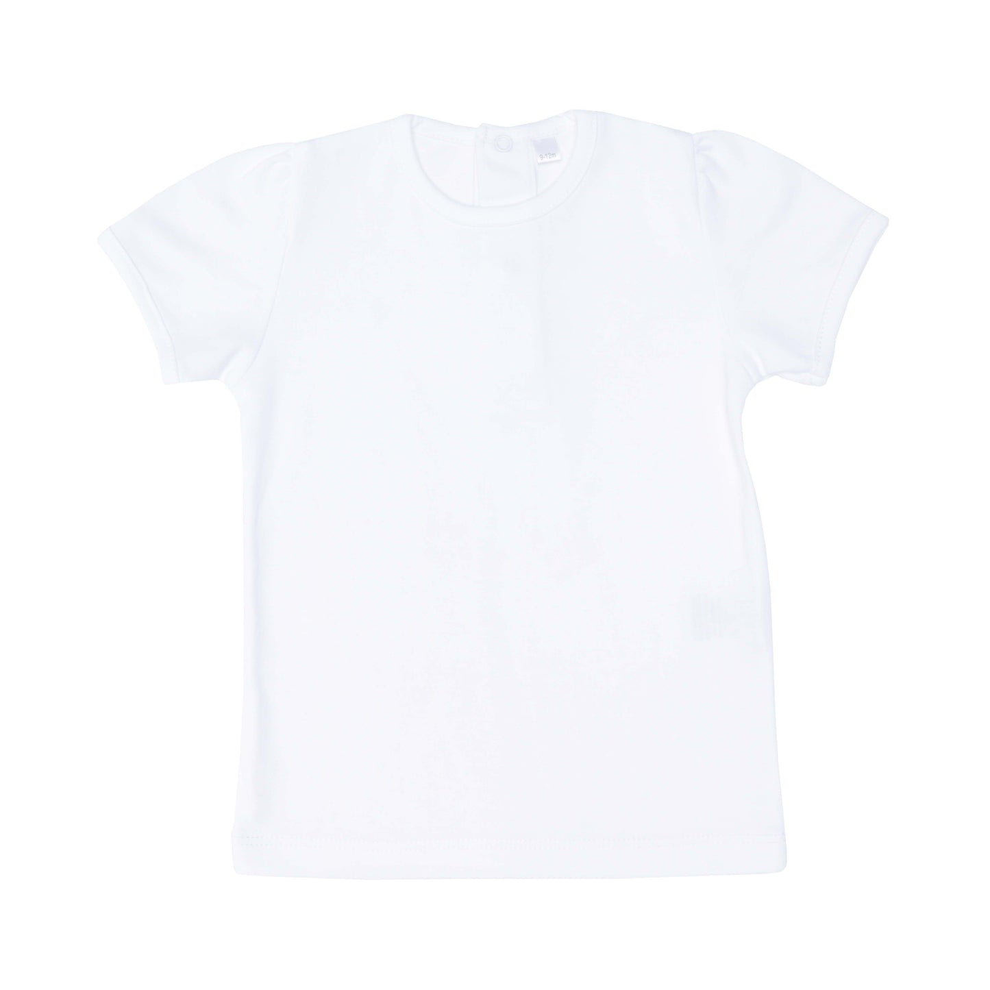 T-shirt Branca Menina em Algodão Pima Peruano