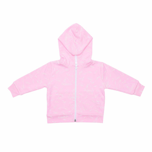 Casaco Veleiro Rosa em  Algodão Pima Peruano