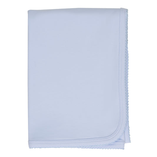 Manta Azul em  Algodão Pima Peruano