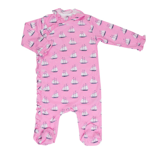 Macacão Longo Navy Rosa