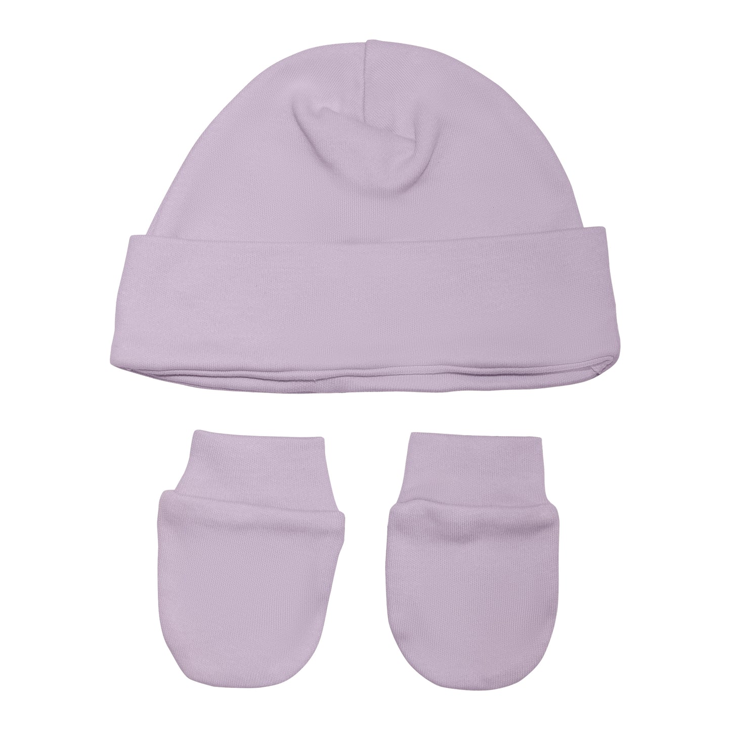 Conjunto Gorro e Luva em Algodão Egípcio