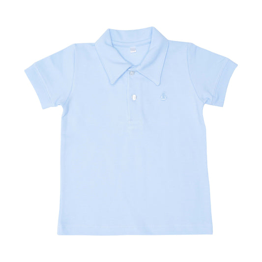 Camisa Polo Piquet Azul