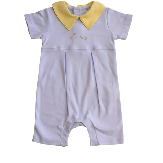 Macacão curto Patinhos na Água