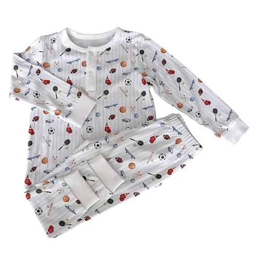 Pijama Longo Esportes em Algodão Pima Peruano