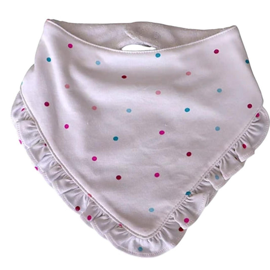 Babador Bandana Poá em Algodão Pima