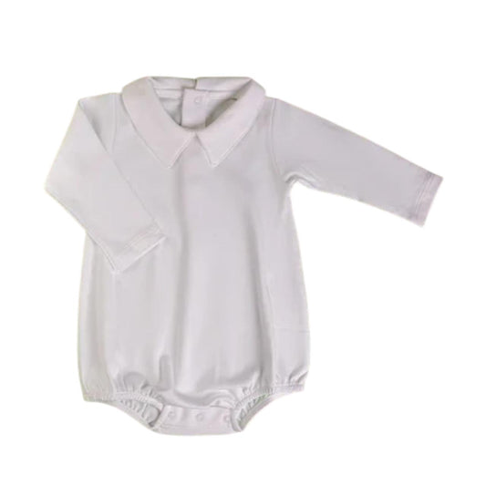 Body Bubble Manga Longa Branco em Algodão Pima