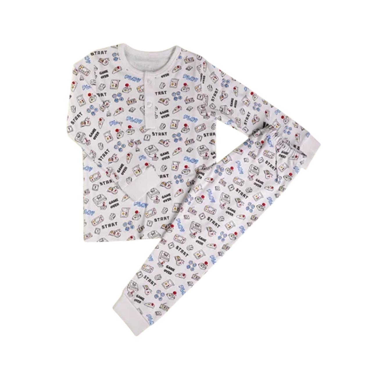 Pijama Longo Gamer em Algodão Pima Peruano