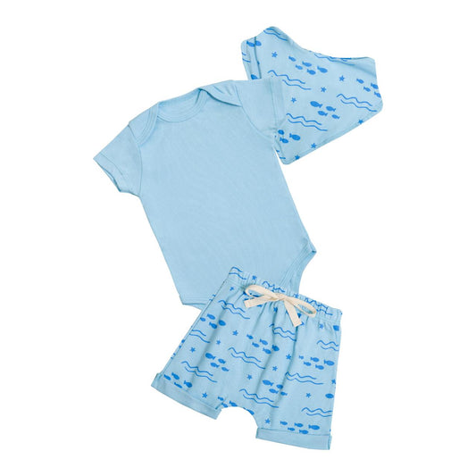 Conjunto Estampa Peixinho Azul
