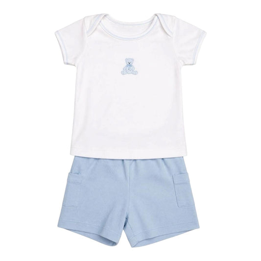 Pijama Curto Urso Amigo em Algodão Pima Peruano - PRÉ VENDA