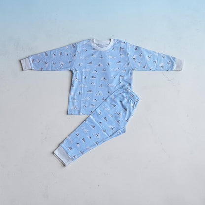 Pijama Longo Estampa Polar em Algodão Pima Peruano