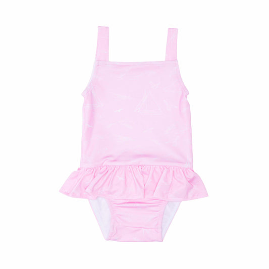 Maiô Estampa Veleiro Rosa