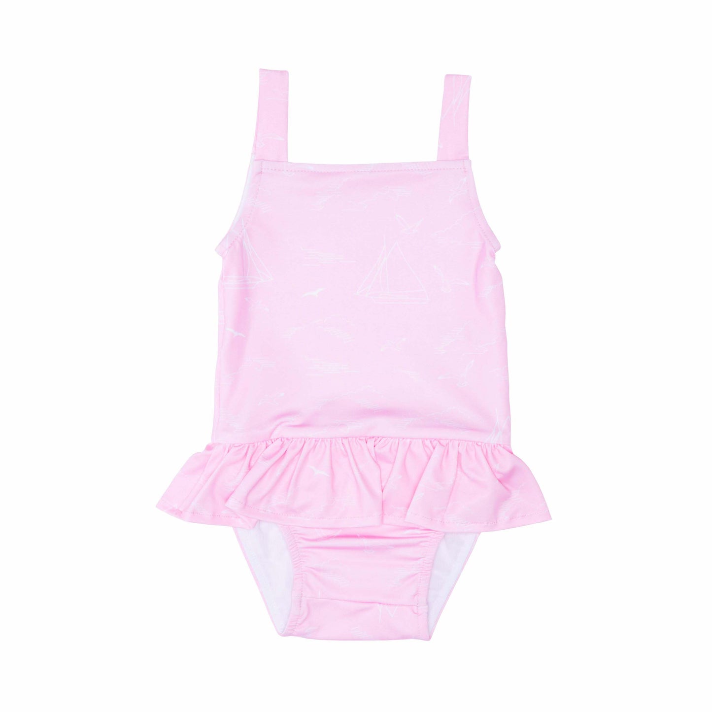 Maiô Estampa Veleiro Rosa